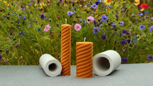 SPIRAL PILLARS Silicone Candle Molds – Silicone Mold made for SPIRAL PILLAR Silicone Candle mould