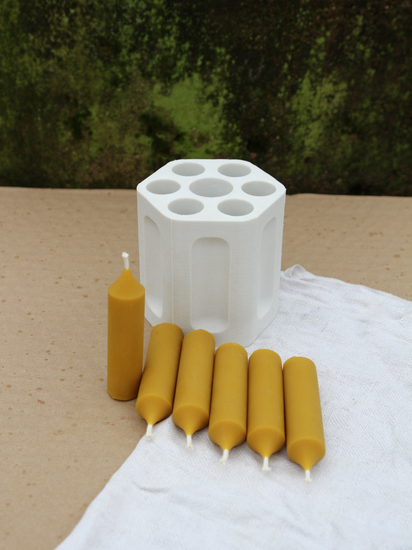 THICK SHORT TAPER Silicone Candle Mold
