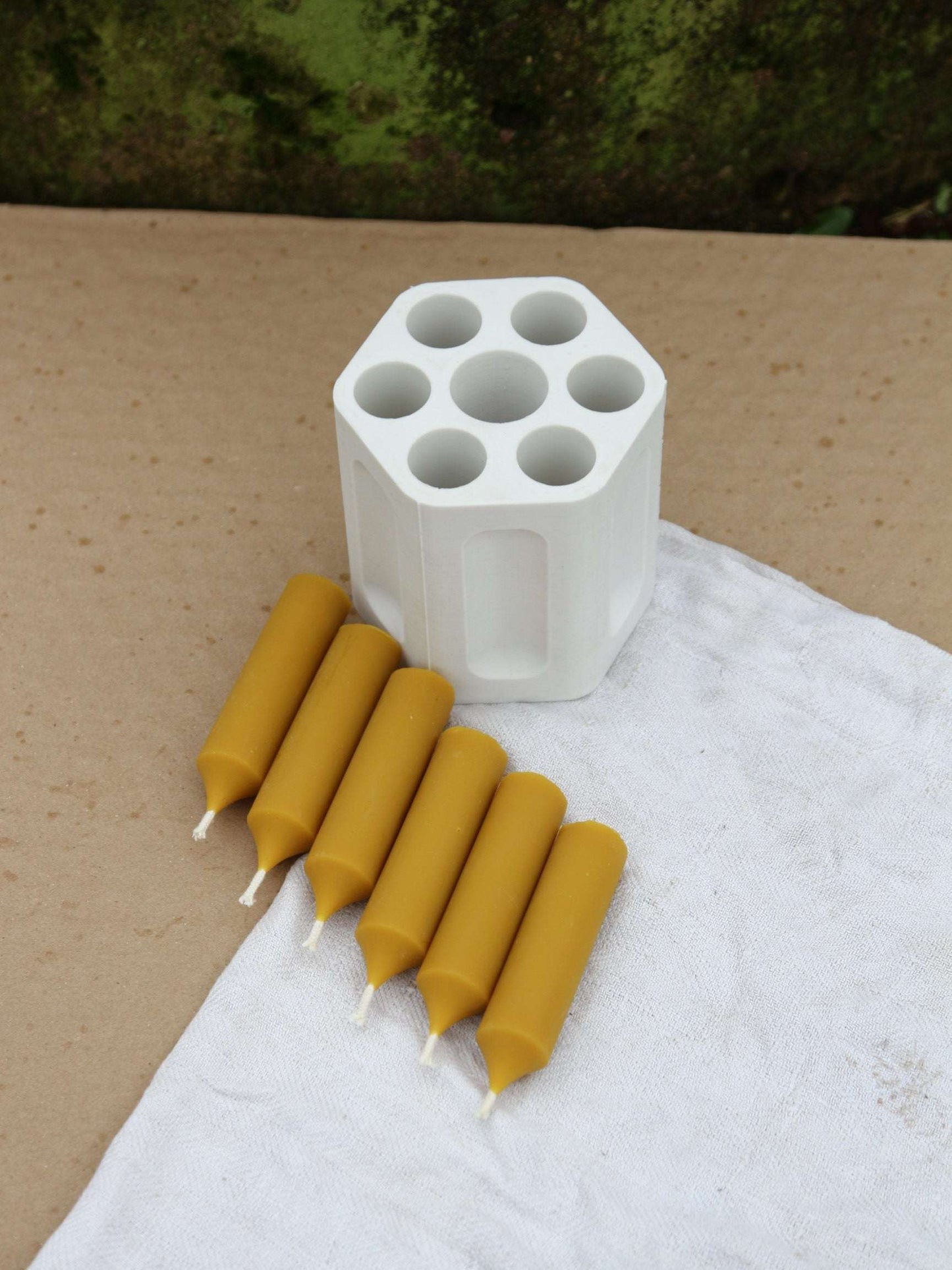 THICK SHORT TAPER Silicone Candle Mold – Silicone Mold made for THICK SHORT TAPER