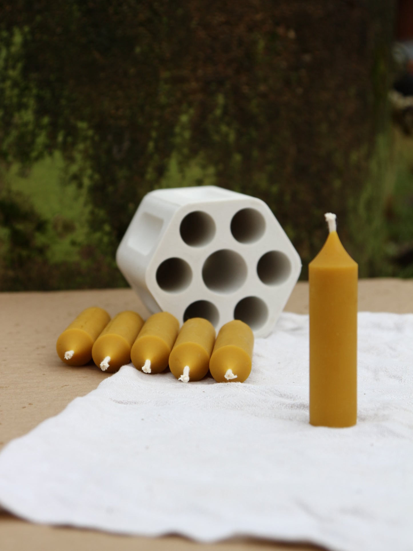 THICK SHORT TAPER Silicone Candle Mold