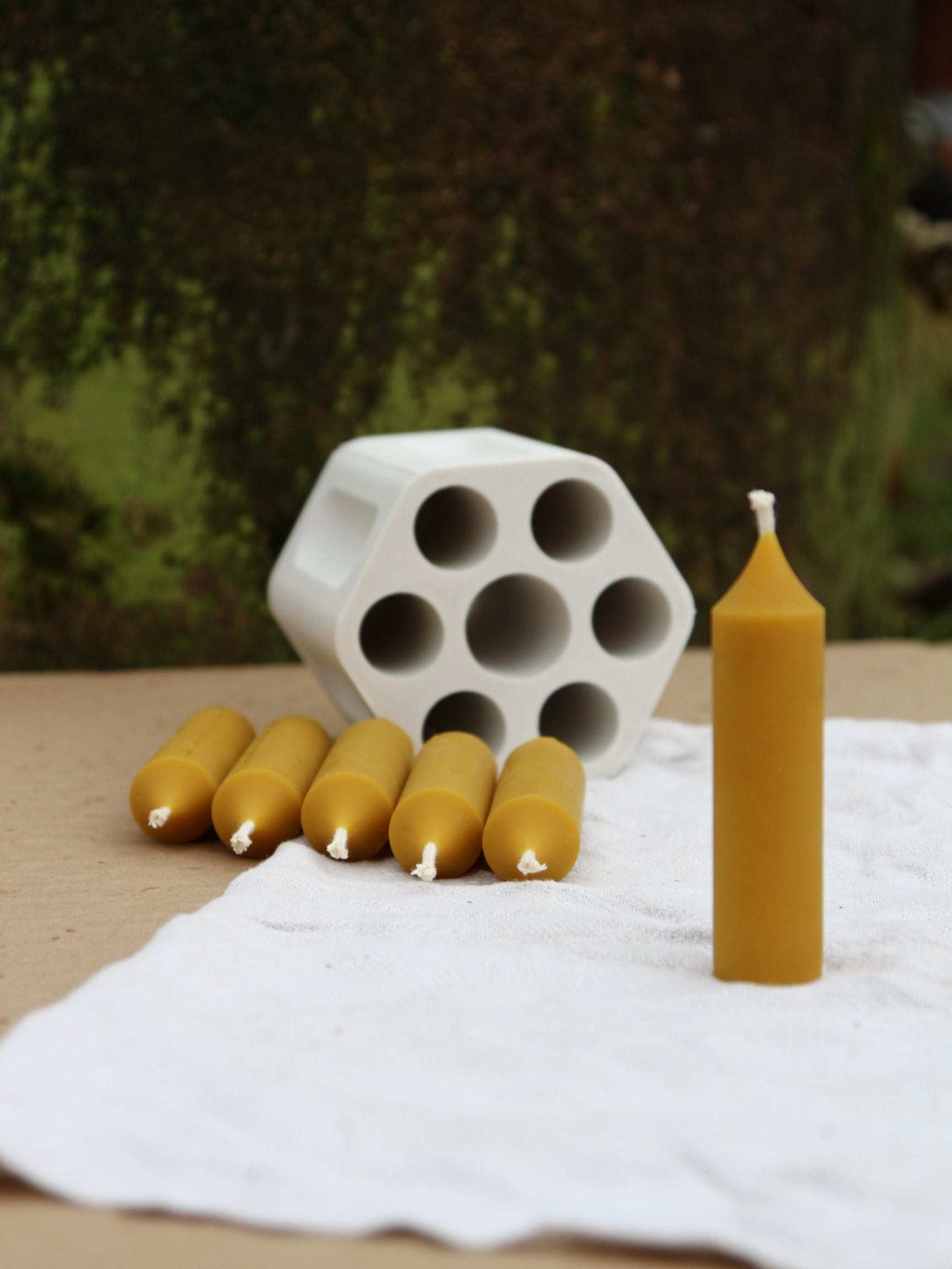 THICK SHORT TAPER Silicone Candle Mold – Silicone Mold made for THICK SHORT TAPER