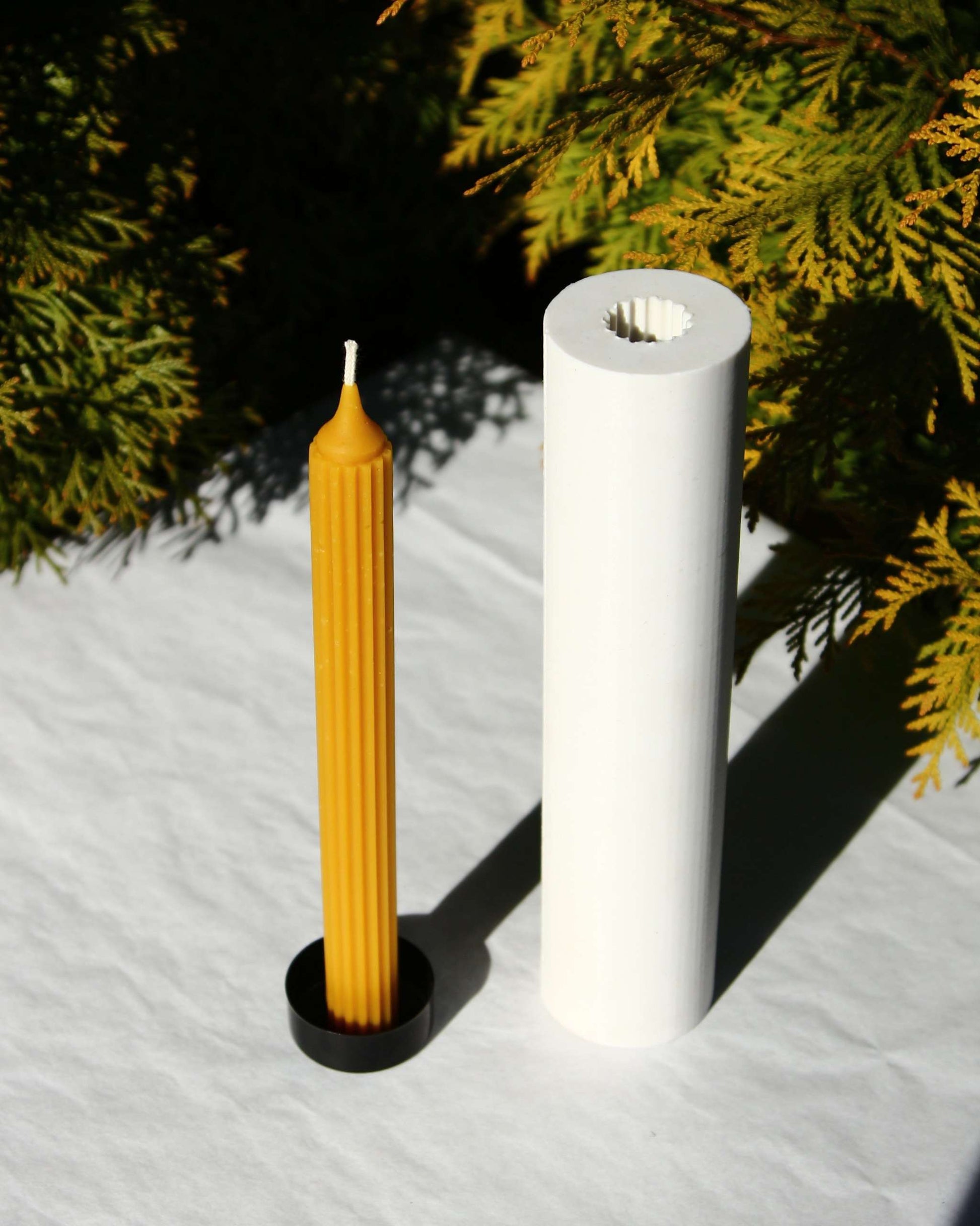 POINTY FLUTED TAPER  Silicone Candle Mold – Silicone Mold made for POINTY FLUTED TAPER