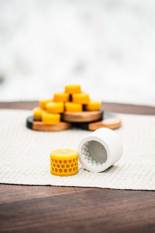 BEE CELLS PILLARS Silicone Candle Molds – Silicone Mold made for BEE CELLS PILLARS Silicone Candle Mold