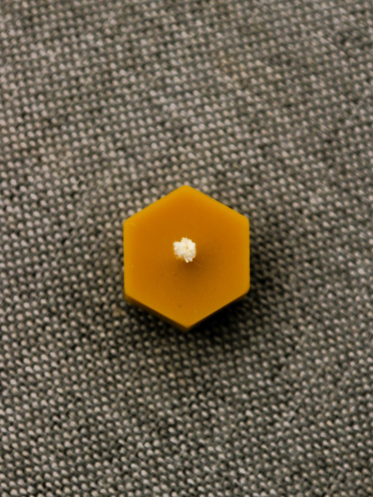 Hexagon tea light beeswax candle and silicone mould