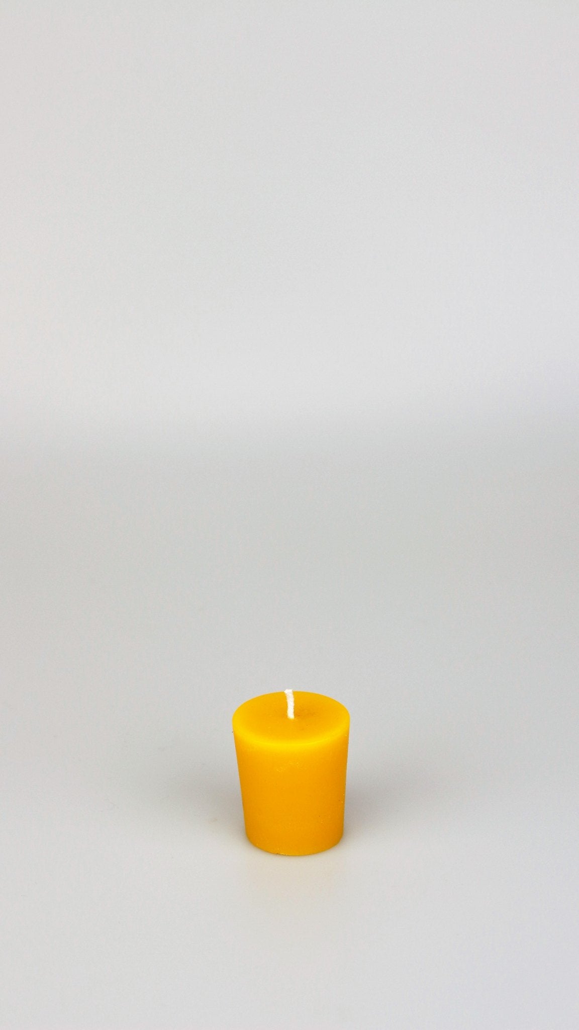 Votive beeswax candle and silicone mould