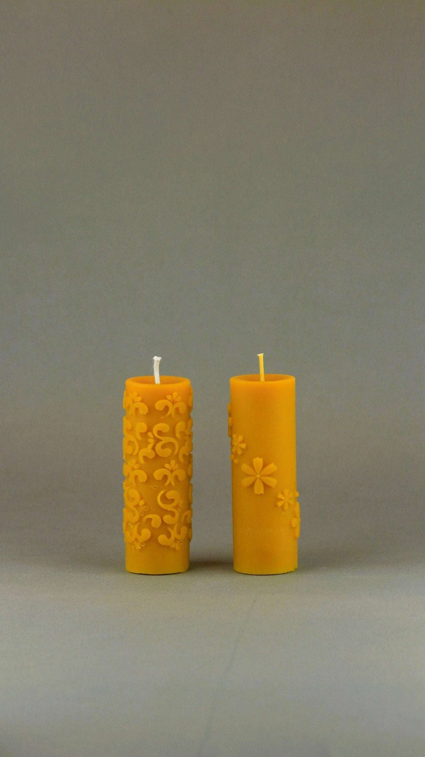 FLOWERS silicone candle mold with full and winding flower patterns, high-quality.