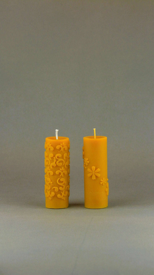 FLOWERS silicone candle mold with full and winding flower patterns, high-quality.