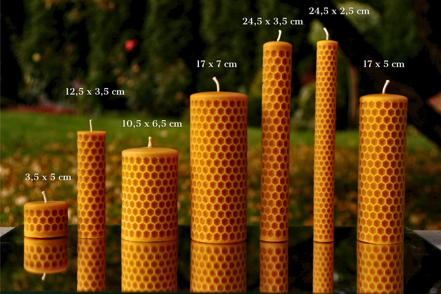 Bee Cells Patterns - Latvian Candles