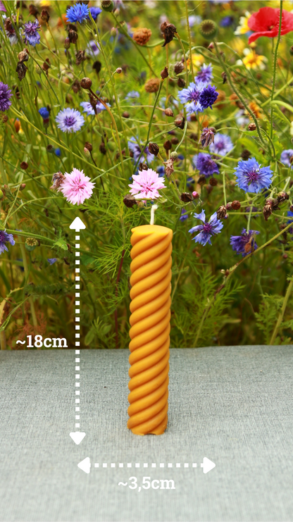 SPIRAL PILLARS 4Candle details:
4 sizes are available

Mold weight: 250 g. size: 5,5"/2,2" (~14 cm high x 5,5cm wide).Size of the finished candle: 5,3 "/1,5" (~13,5 cm high x ~3,5 cSilicone MoldLatvian CandlesLatvian CandlesSPIRAL PILLAR Silicone Candle mould