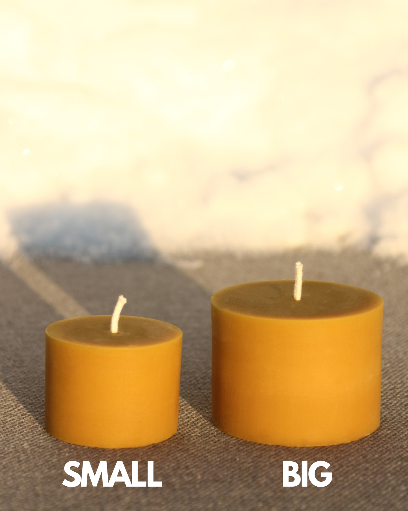 Silicone mold for beeswax candles with simple cylinder shape