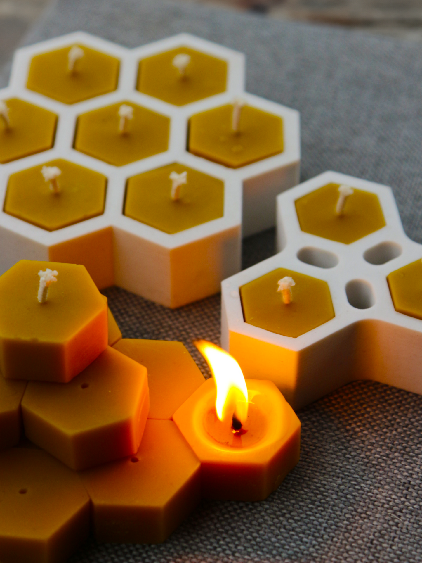 HEXAGON TEA LIGHTS 2 izmēri