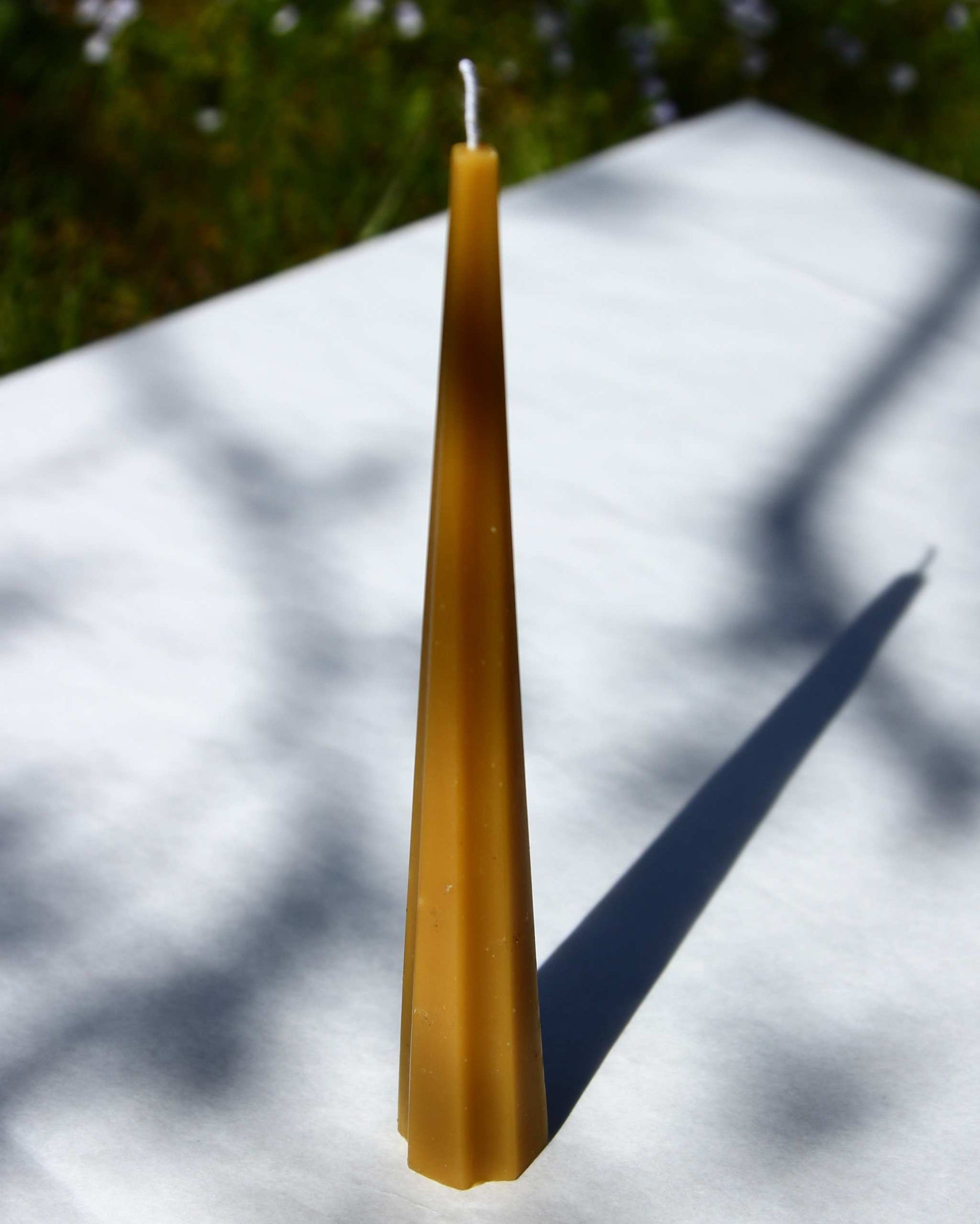 Machu Picchu Taper candle, 7.87 inches high, 2.8 inches wide, 50g.