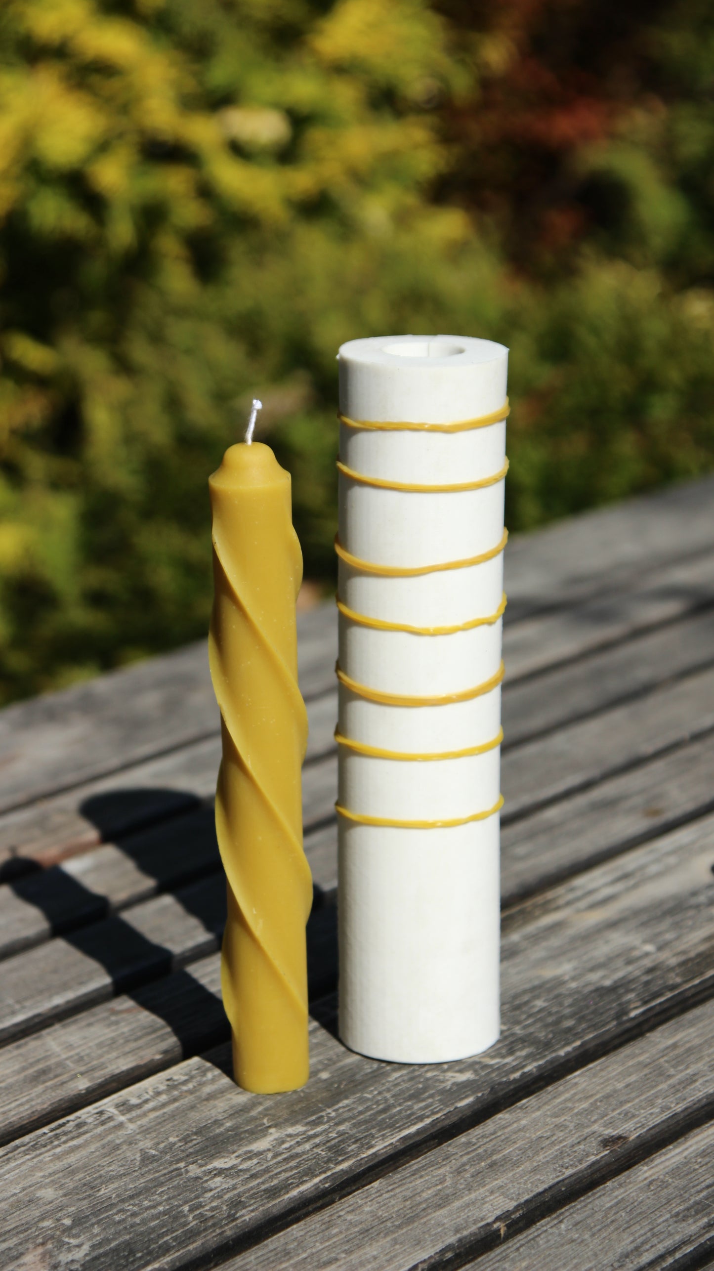 THREADED DAILY 20cm Silicone Candle Mold