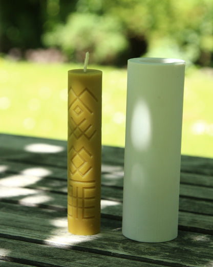 Geometric FOLK SIGNS 2 Silicone Candle mold