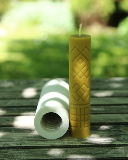 Geometric FOLK SIGNS 2 Silicone Candle mold