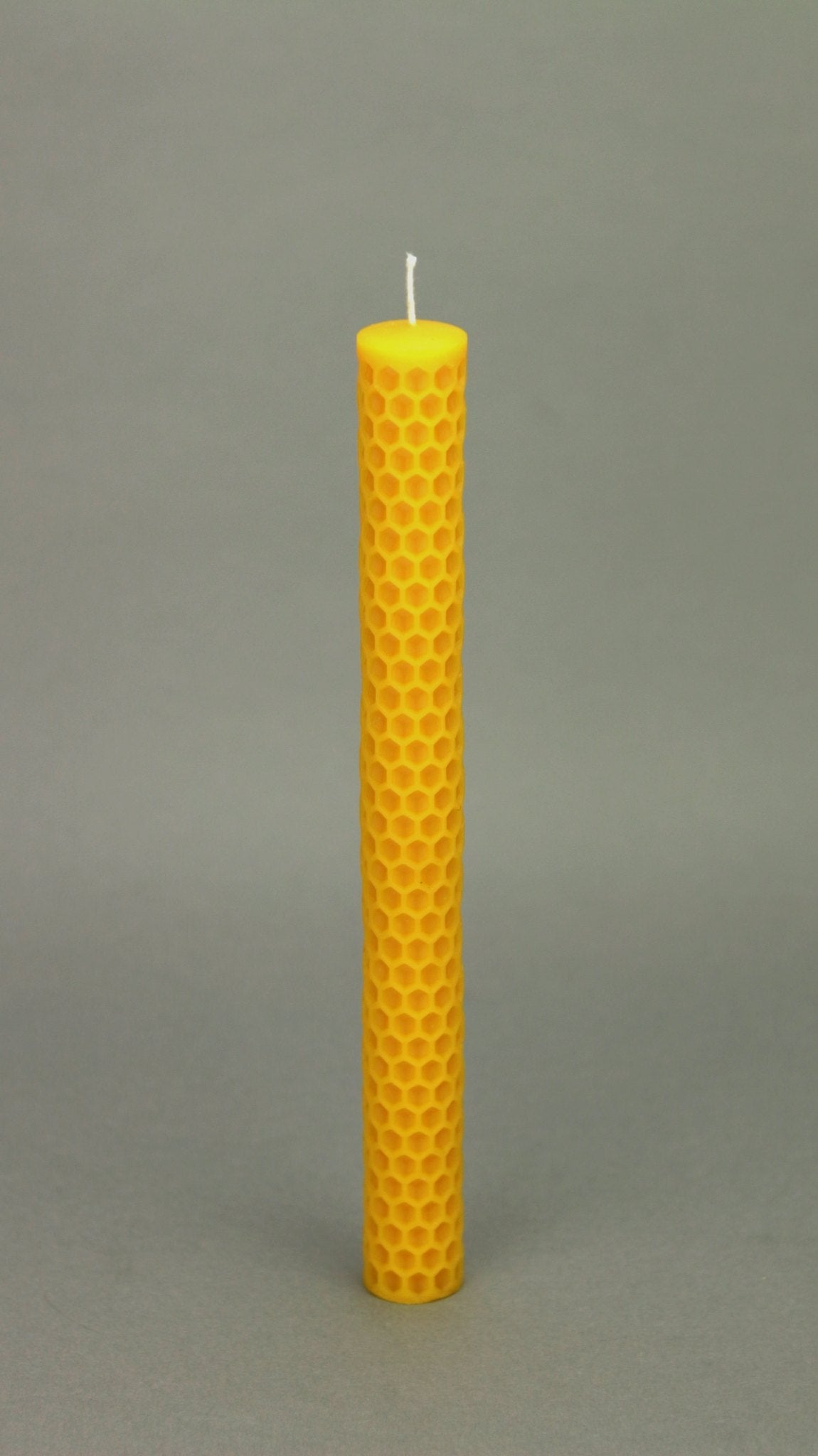 Bee Cells pillar beeswax candle and silicone mould