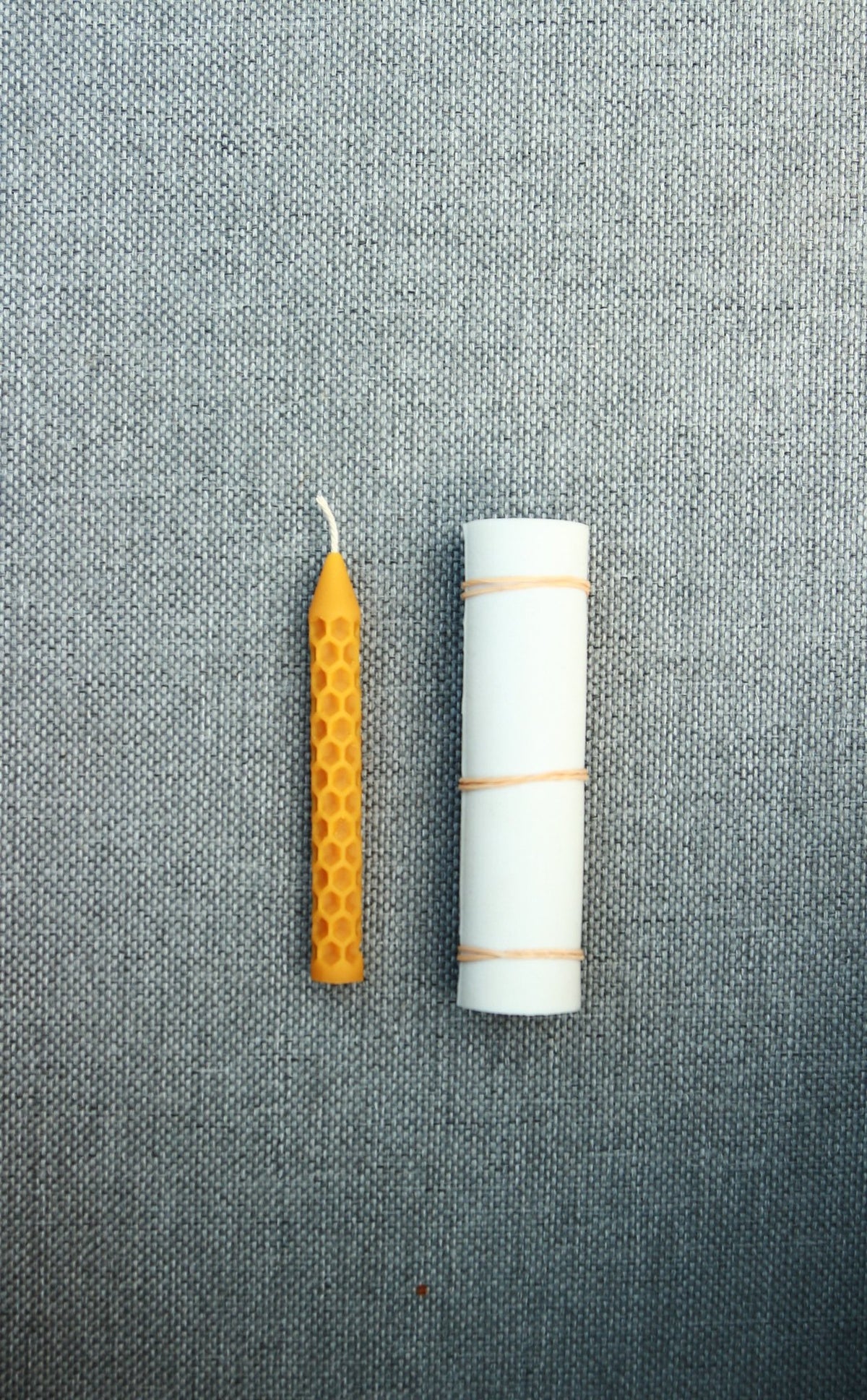 Bee Cells Pillar Solo beeswax candle and silicone mould