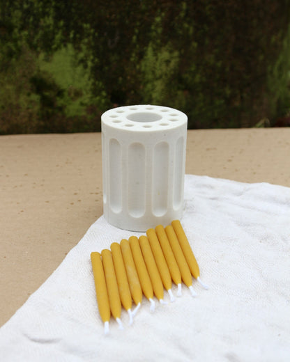 Birthday candle 11-cavity beeswax candle and silicone mould