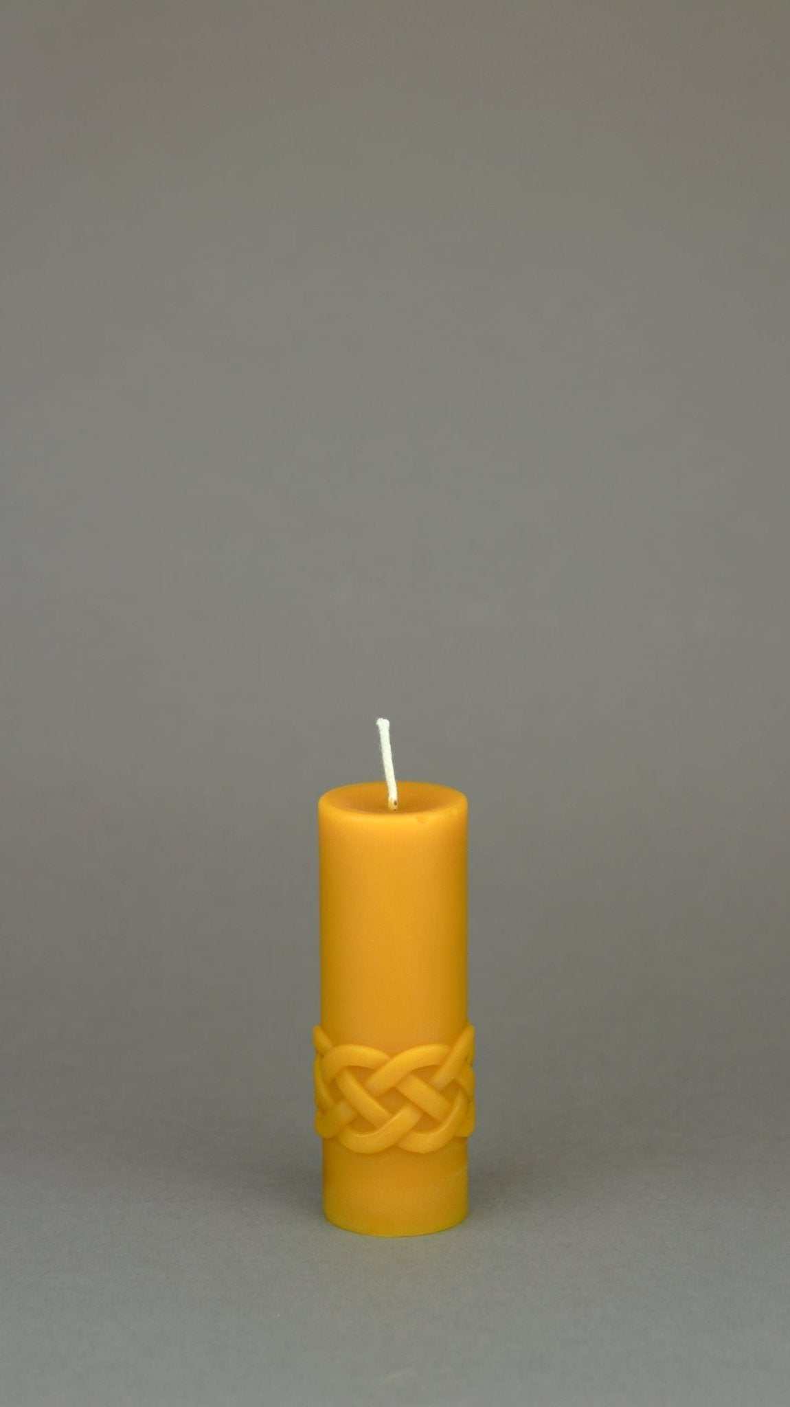 Silicone mold for beeswax candles with Celtic wave patterns