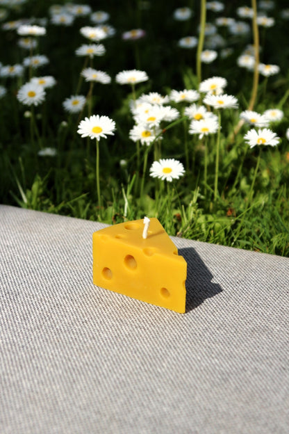 Cheese beeswax candle and silicone mould