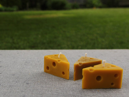 Cheese beeswax candle and silicone mould
