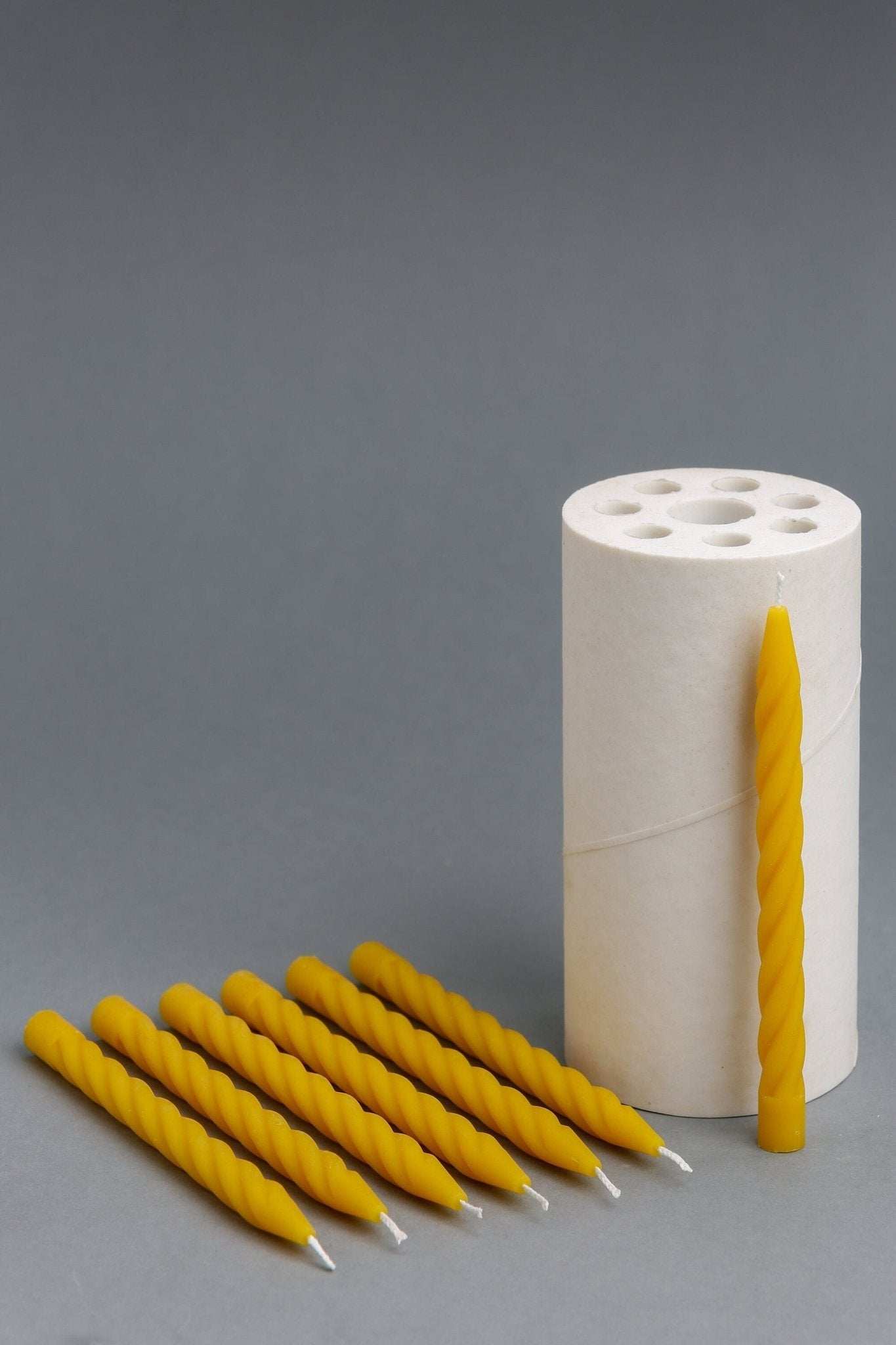 Silicone mold for beeswax candles shaped like Christmas tree