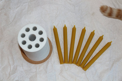 Church Christmas Tree taper beeswax candle and silicone mould