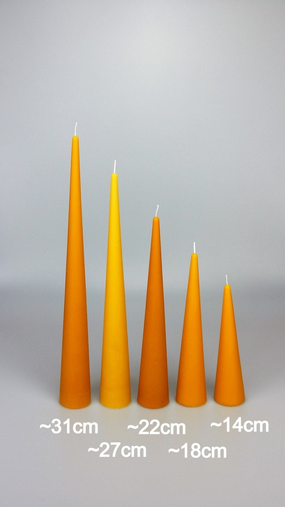 CONES 5 sizes - Latvian Candles