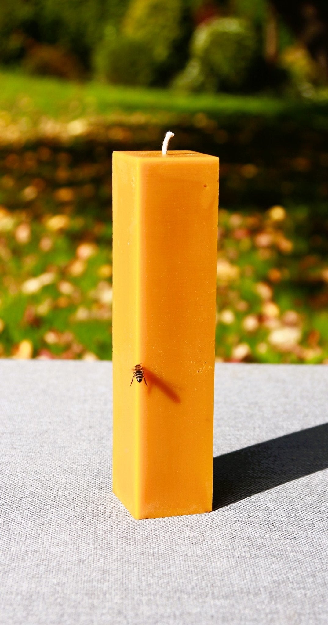 Cubes pillar beeswax candle and silicone mould