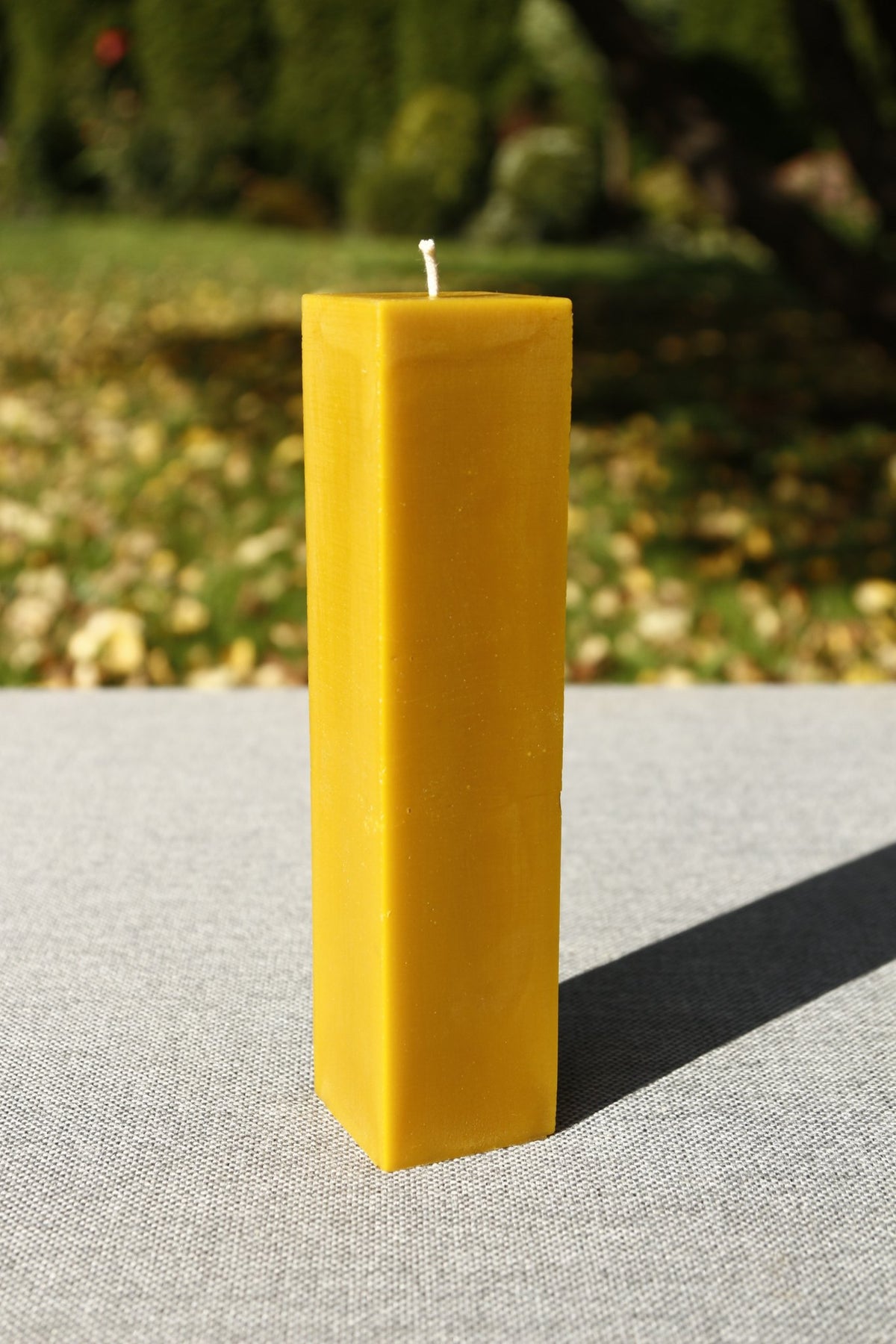 Cubes pillar beeswax candle and silicone mould