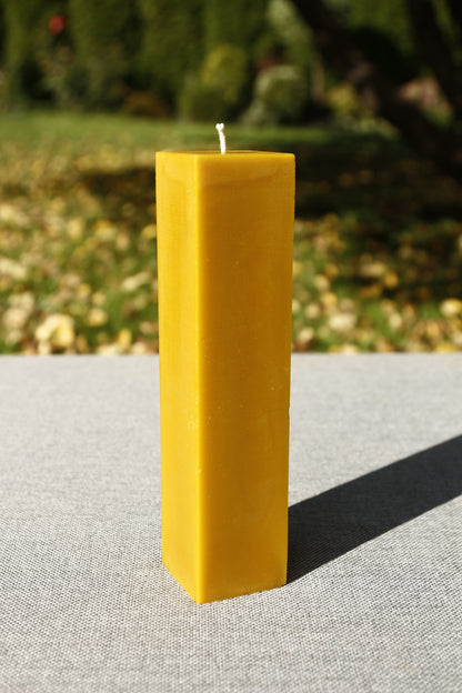 Cubes pillar beeswax candle and silicone mould