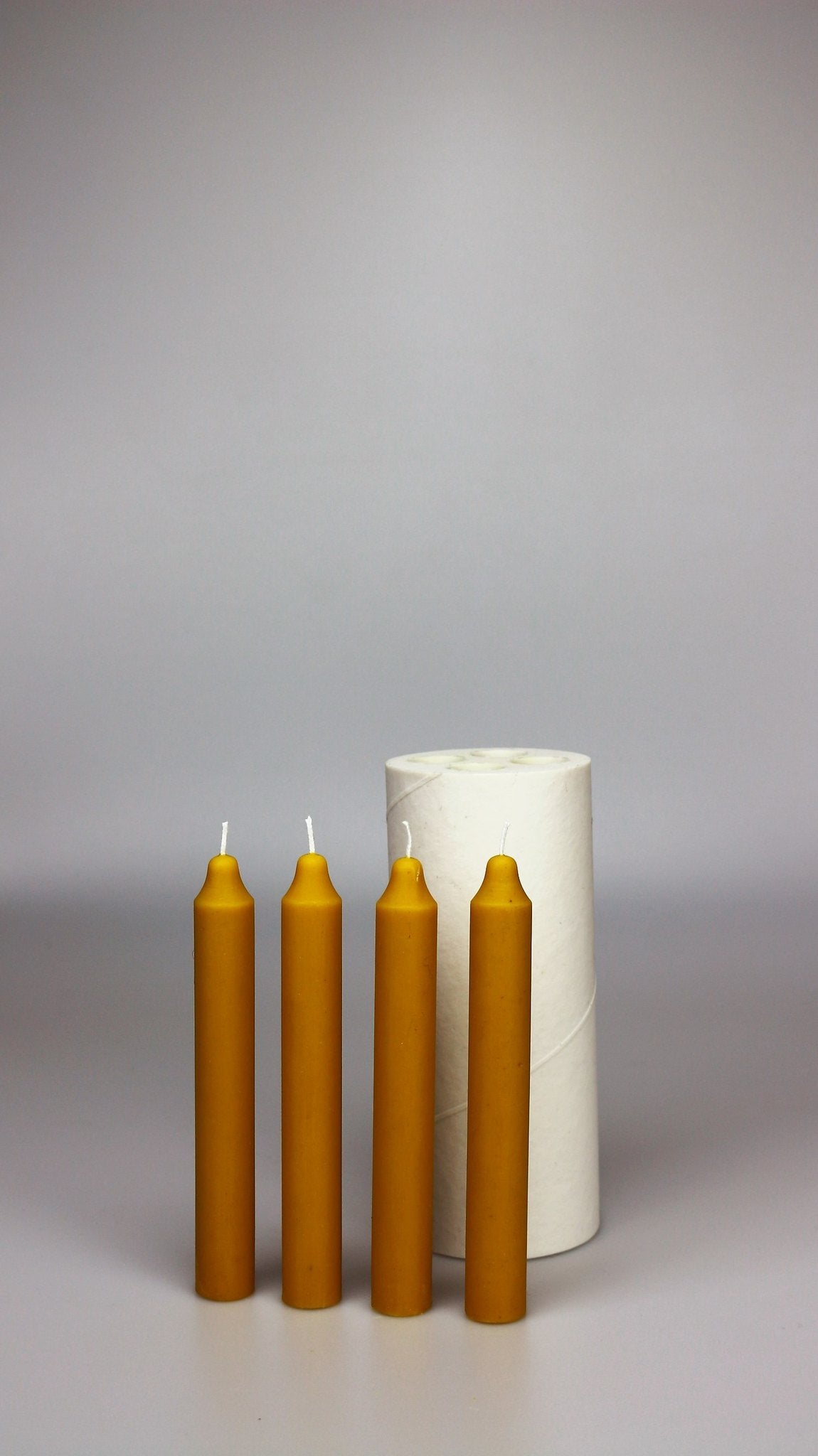 Short Daily taper beeswax candle and silicone mould