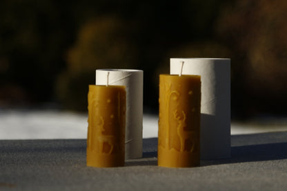 Deers beeswax candle and silicone mould