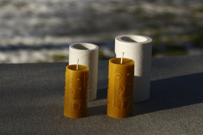 Deers beeswax candle and silicone mould