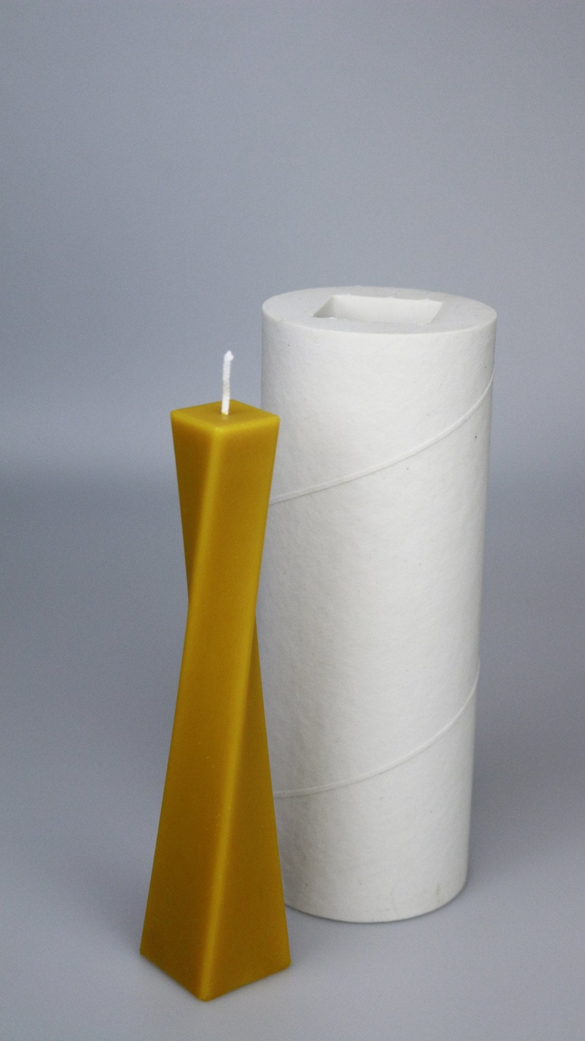 Evening Dress beeswax candle and silicone mould