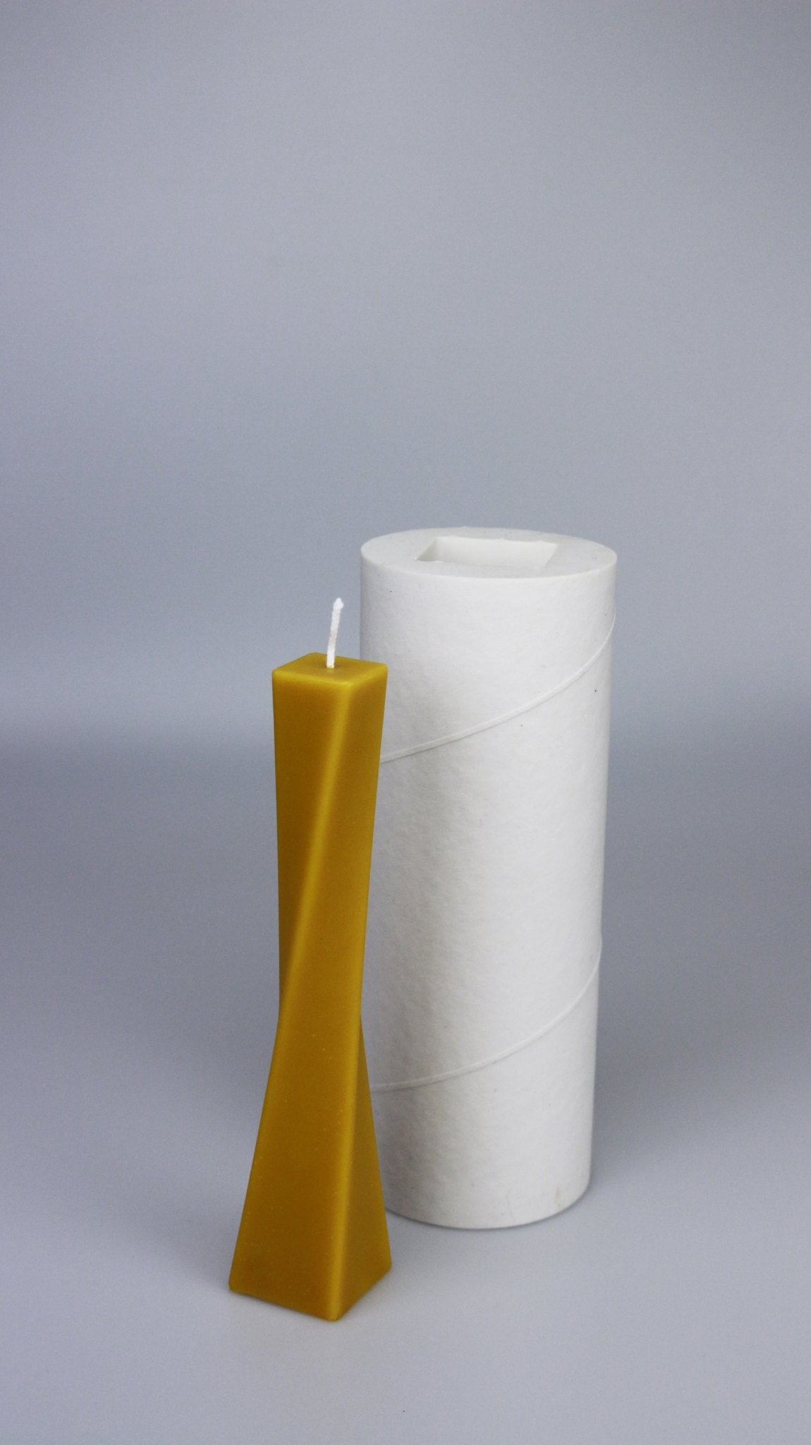 Evening Dress beeswax candle and silicone mould
