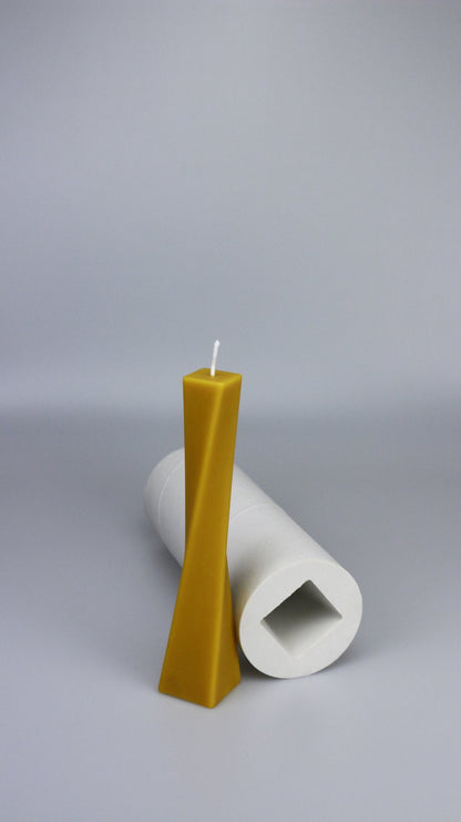 Evening Dress beeswax candle and silicone mould