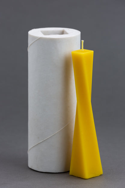 Evening Dress beeswax candle and silicone mould