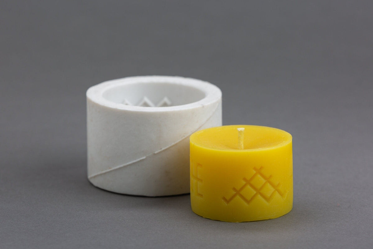Ethno Jumis beeswax candle and silicone mould