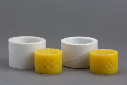 Ethno Jumis beeswax candle and silicone mould
