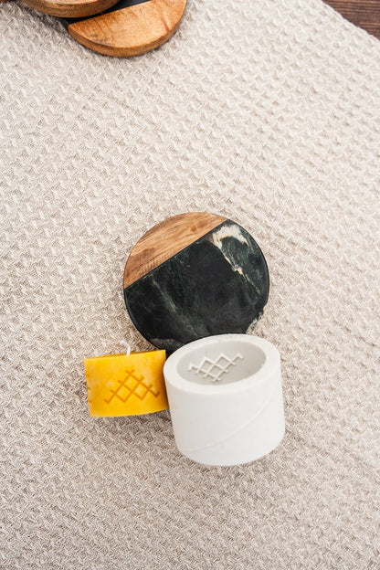 Ethno Jumis beeswax candle and silicone mould