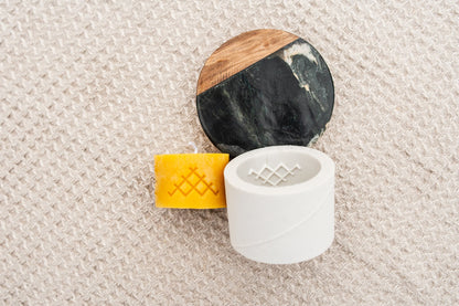 Ethno Jumis beeswax candle and silicone mould
