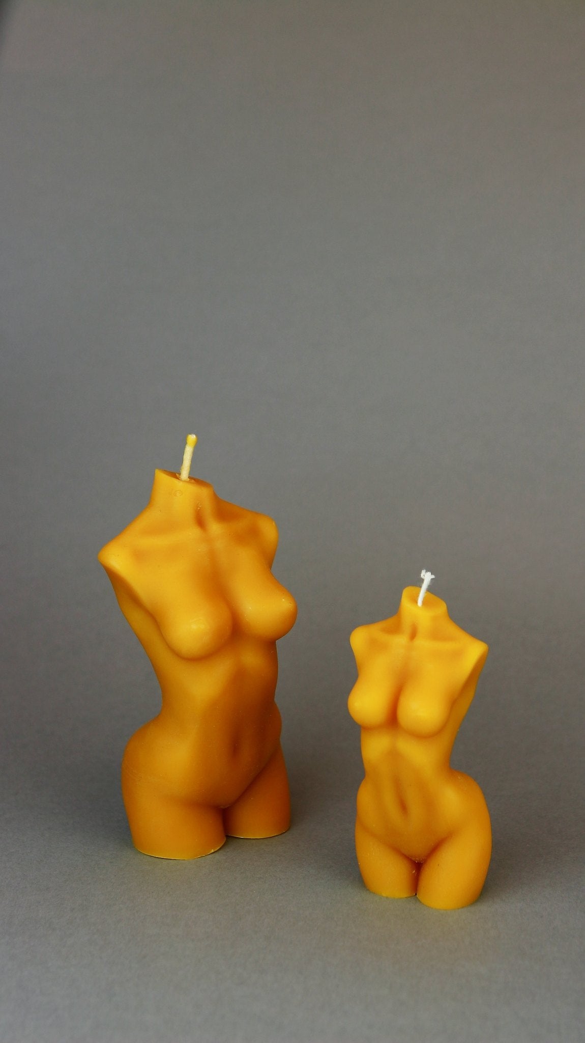 Female Body beeswax candle and silicone mould