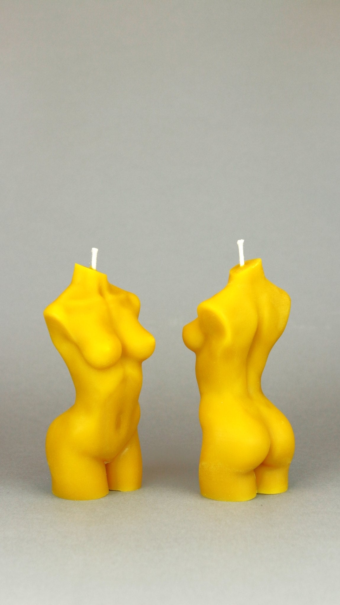 Female Body beeswax candle and silicone mould