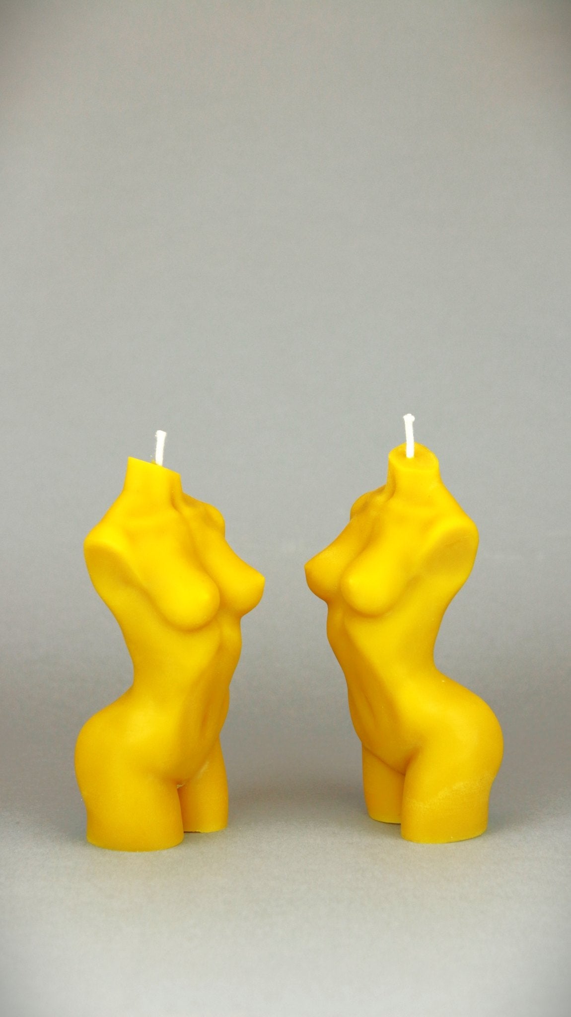 Female Body beeswax candle and silicone mould
