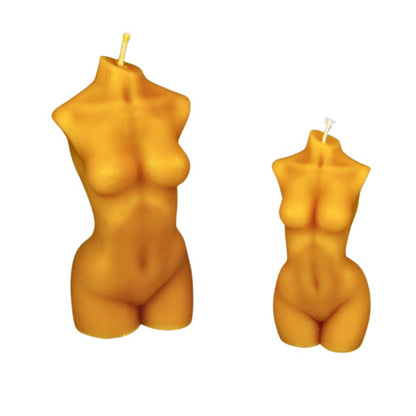 Female Body beeswax candle and silicone mould