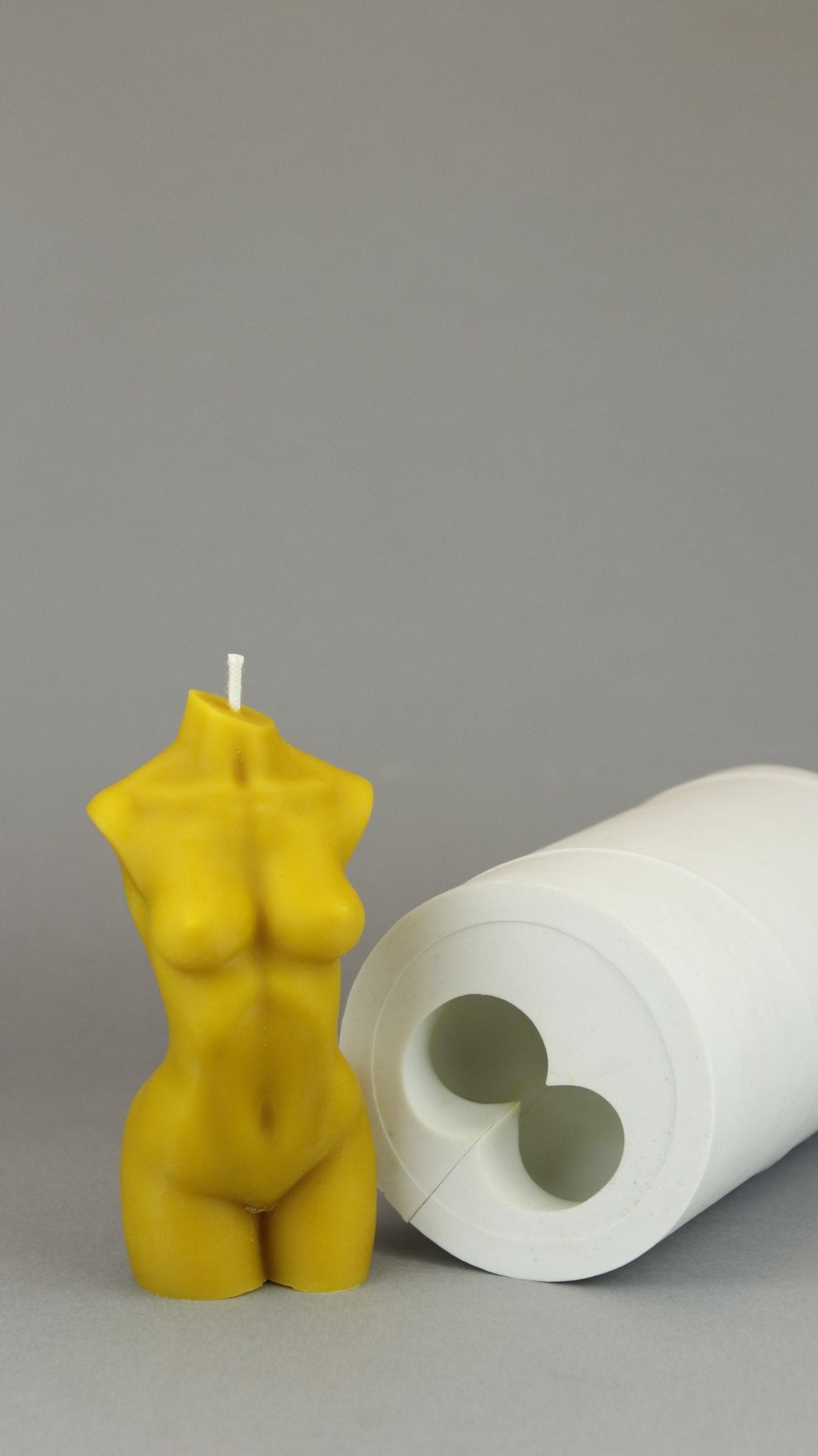 Female Body beeswax candle and silicone mould