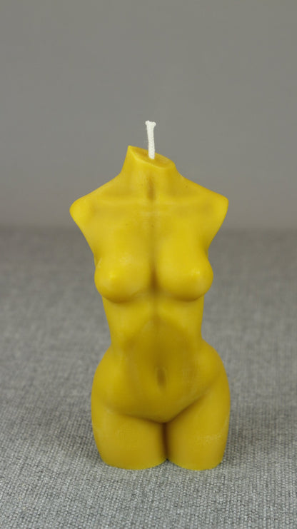 Female Body beeswax candle and silicone mould