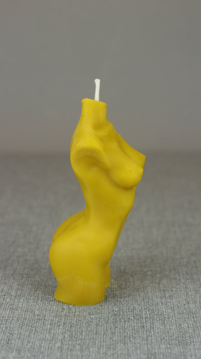 Female Body beeswax candle and silicone mould