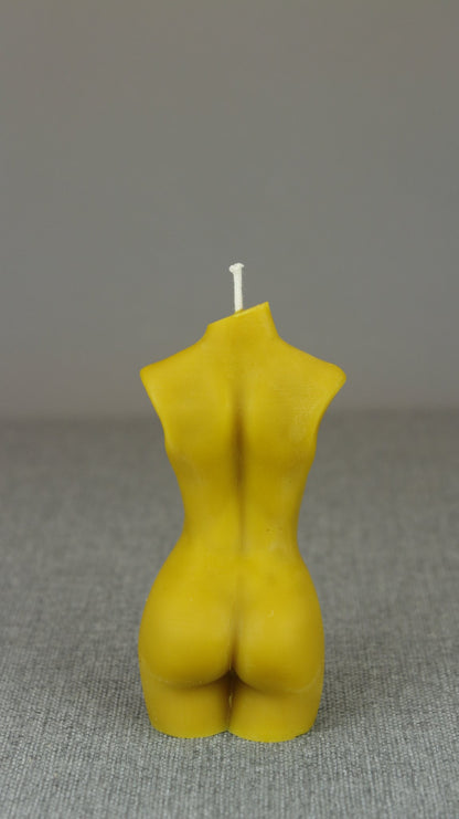 Female Body beeswax candle and silicone mould
